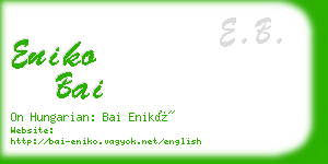 eniko bai business card